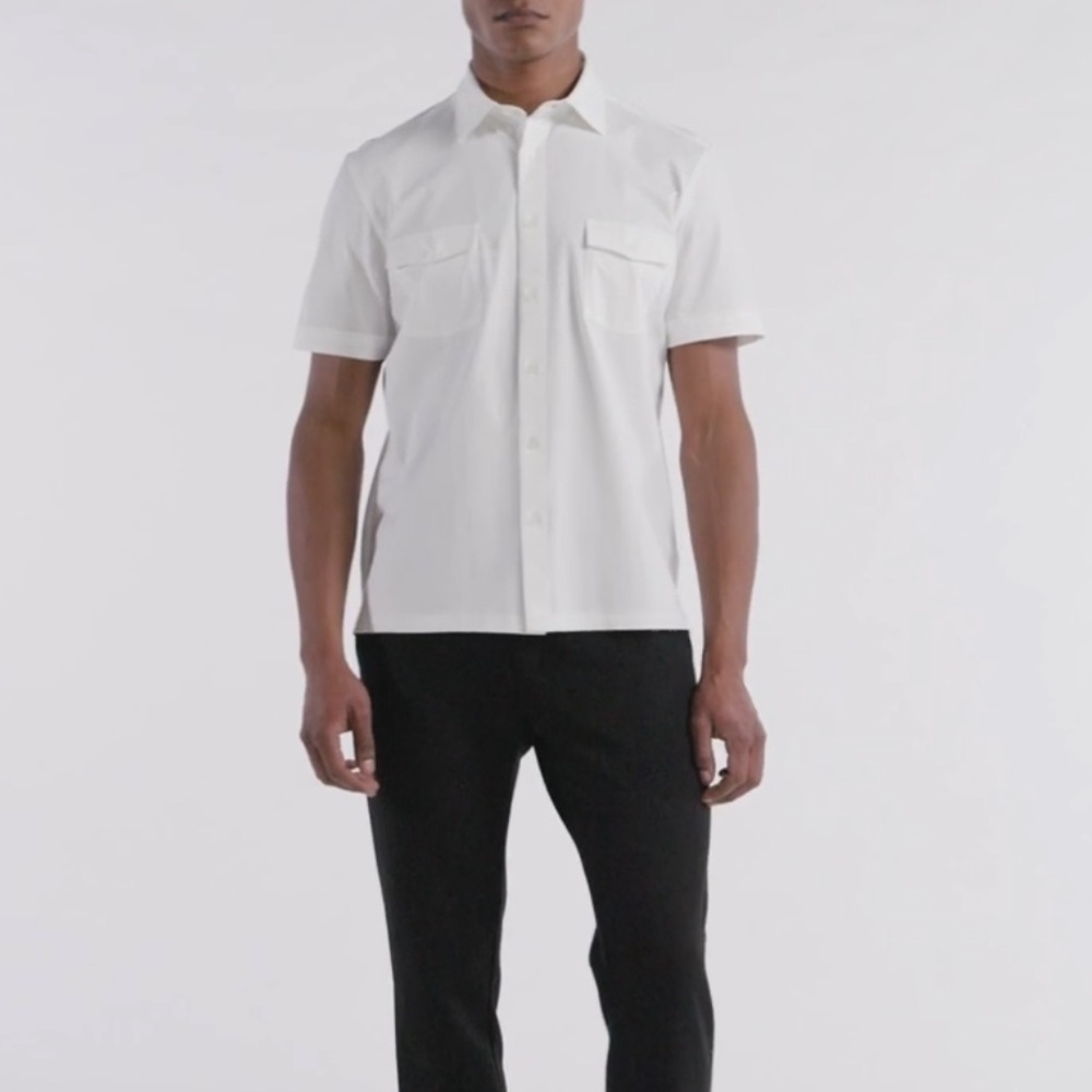 Bugatchi Peter Solid Ooohcotton Short-Sleeve Shir… - image 5
